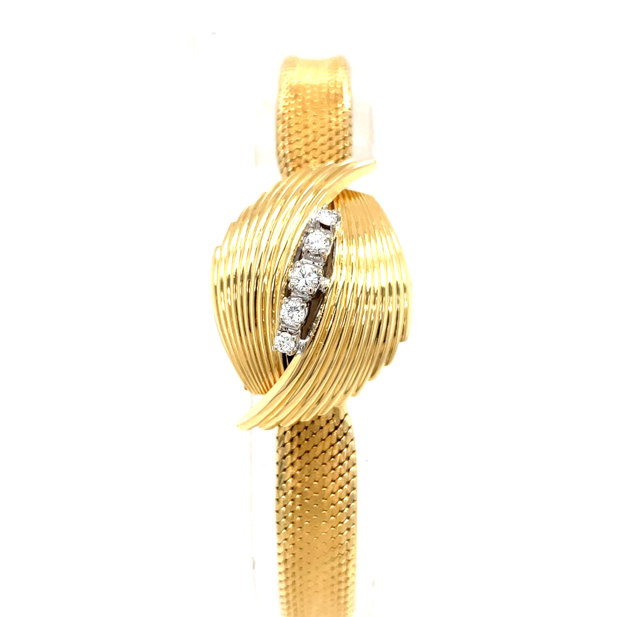 Chopard 1960s Ladys Cocktail Watch 750/18K Gold, Diamonds with Lid fully serviced - Bild 6
