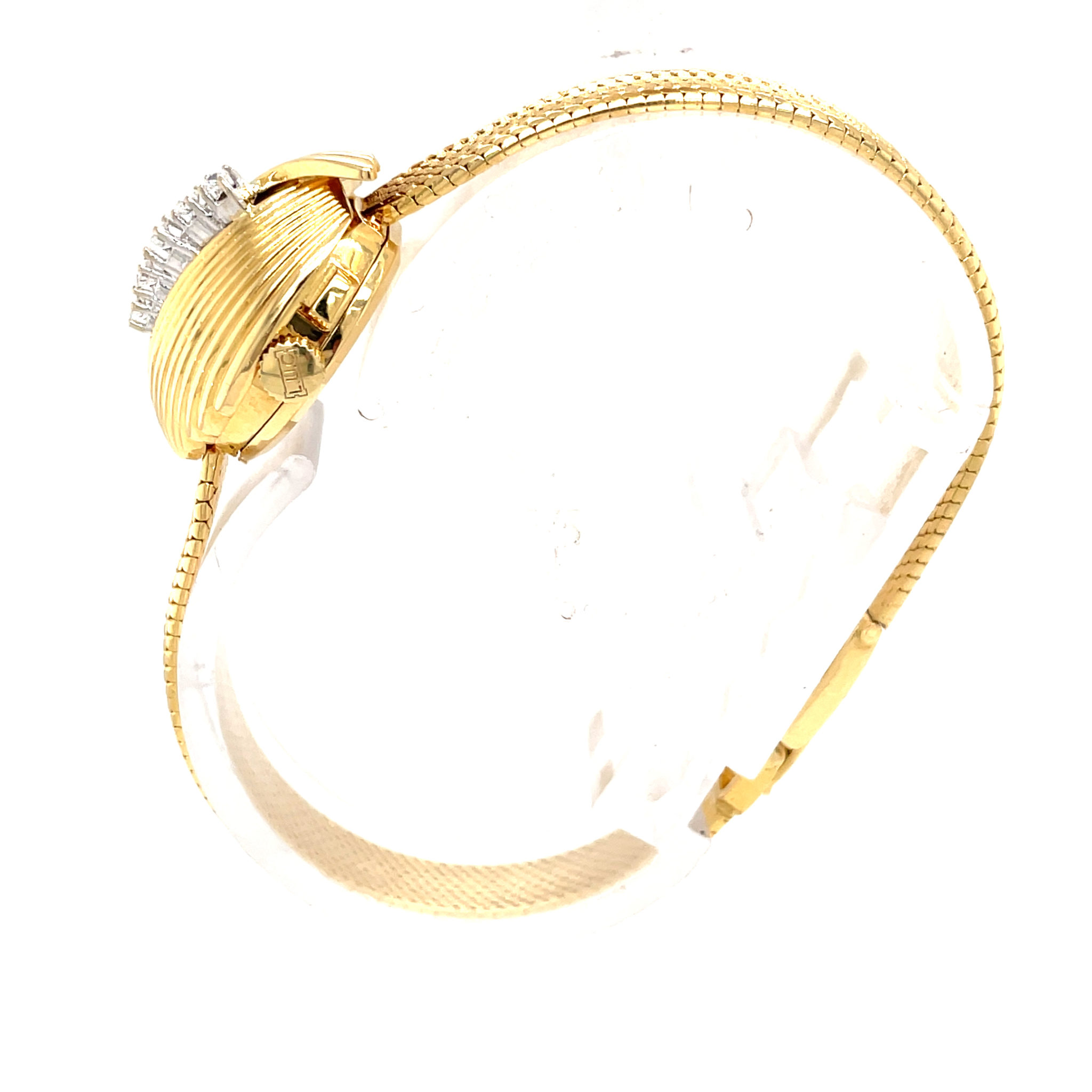 Chopard 1960s Ladys Cocktail Watch 750/18K Gold, Diamonds with Lid fully serviced - Bild 10