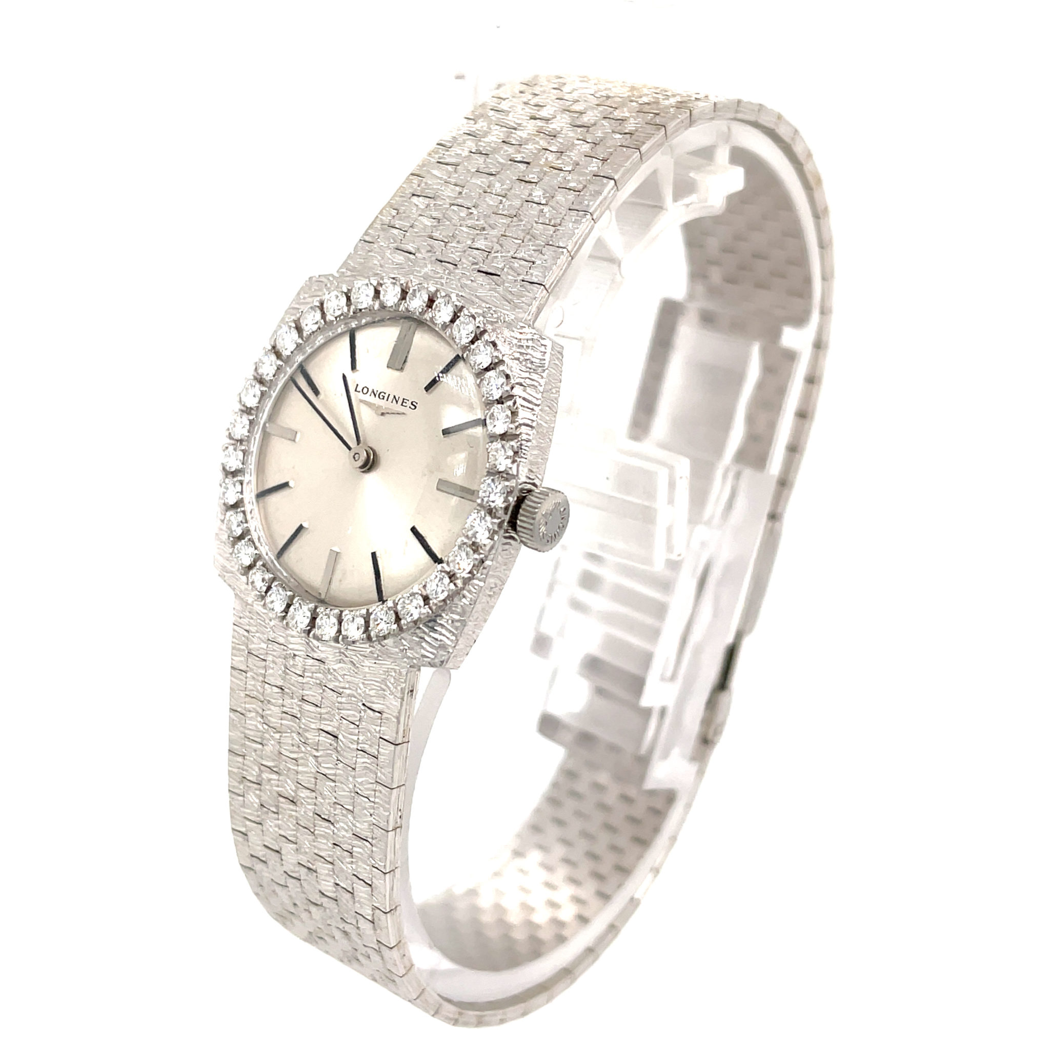 Longines Lady White Gold 750/18K Diamond Watch Vintage fully serviced 07/2022 - Bild 2