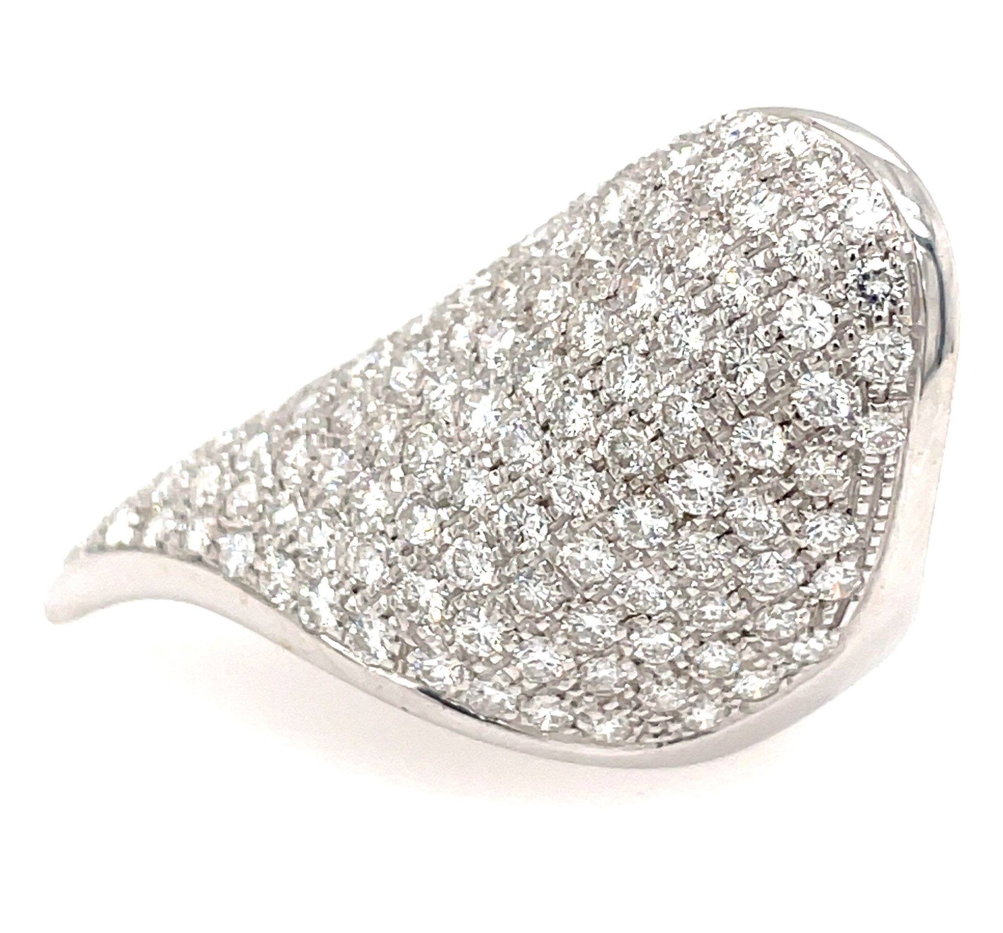 Gavello Ring Gr. 54 ca. 3,0 ct Diamanten Weißgold 750/ 18K - Bild 2