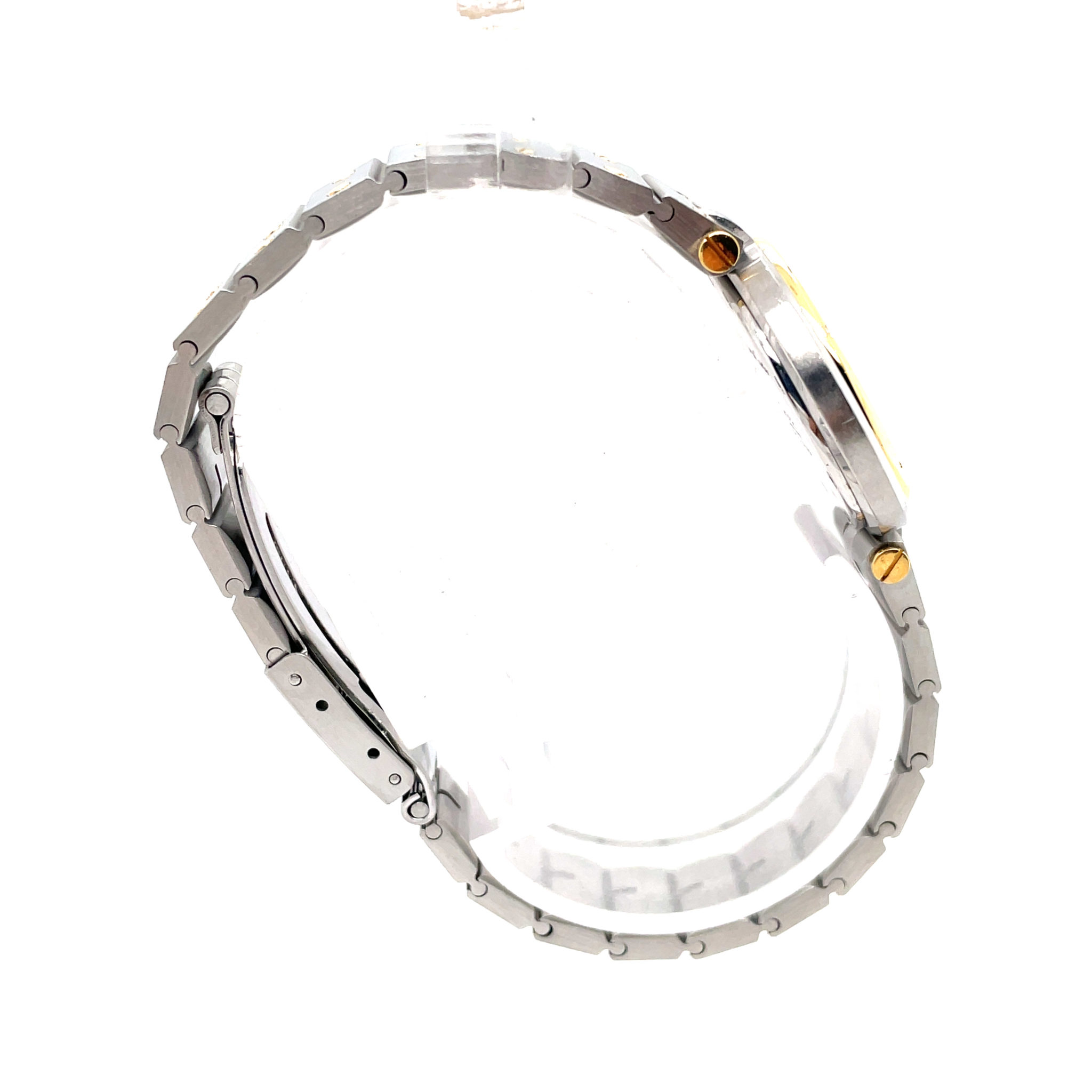 Cartier Santos Ronde Ref. 8191 Stahl/Gold ca. 1993 VINTAGE WATCH, Quartz, Service Papers - Bild 5