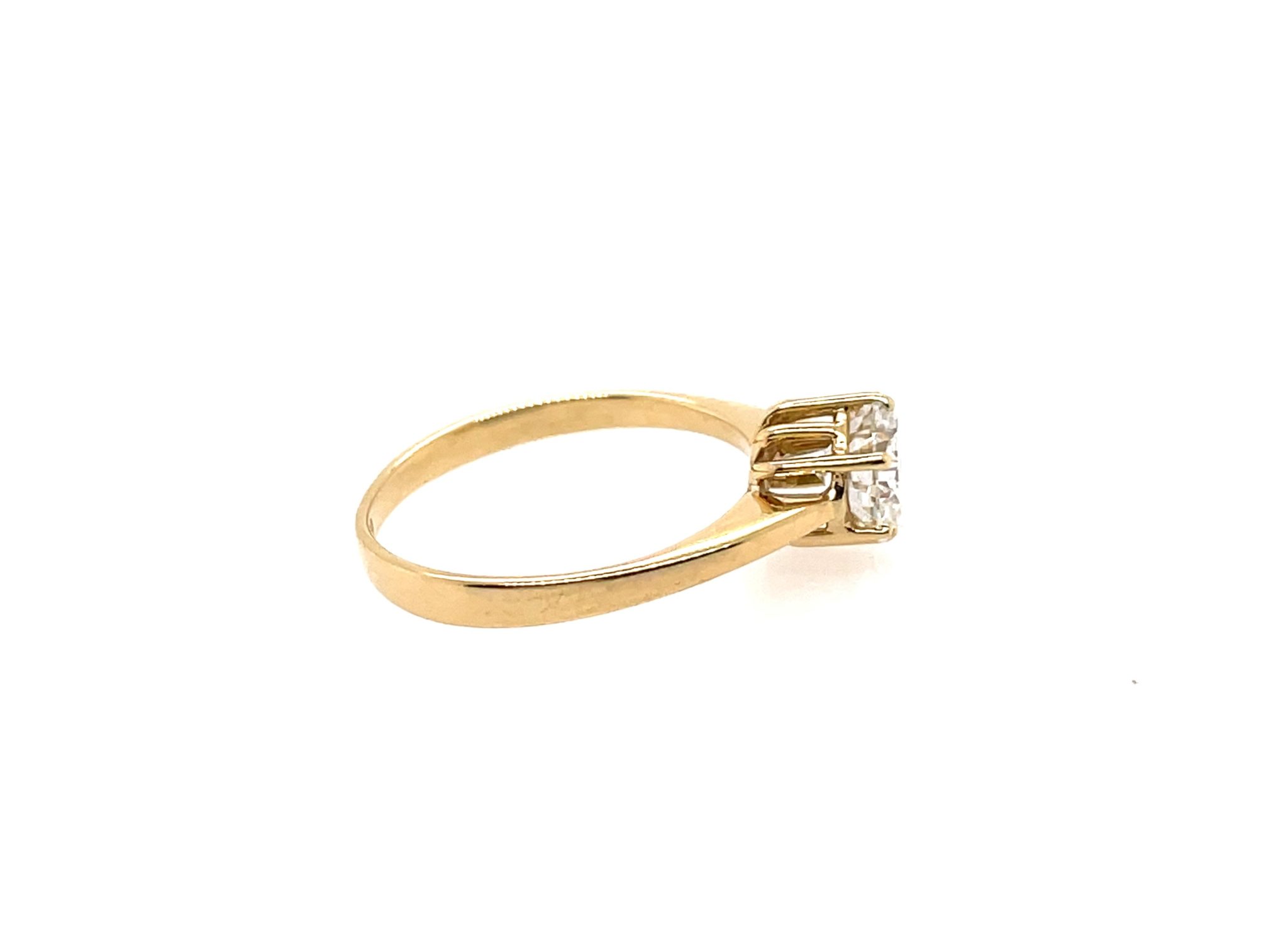 Solitärring Gr. 53,5 1,02 ct Diamant Gelbgold 750/ 18K DPL Zertifikat - Bild 6