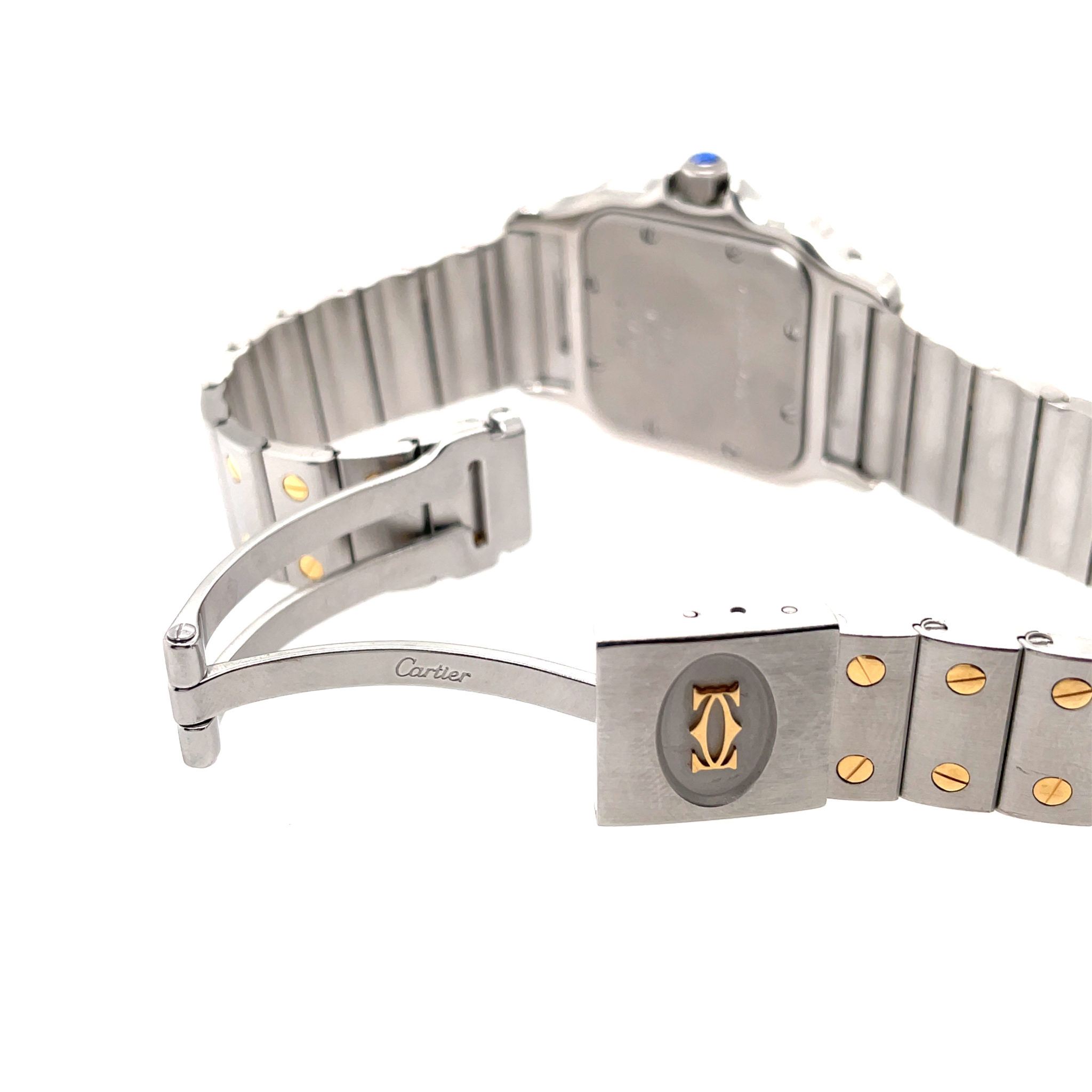 Cartier Santos Galbée Stahl/Gold 750, Quarz FULL SET 1994 VINTAGE WATCH - Bild 7