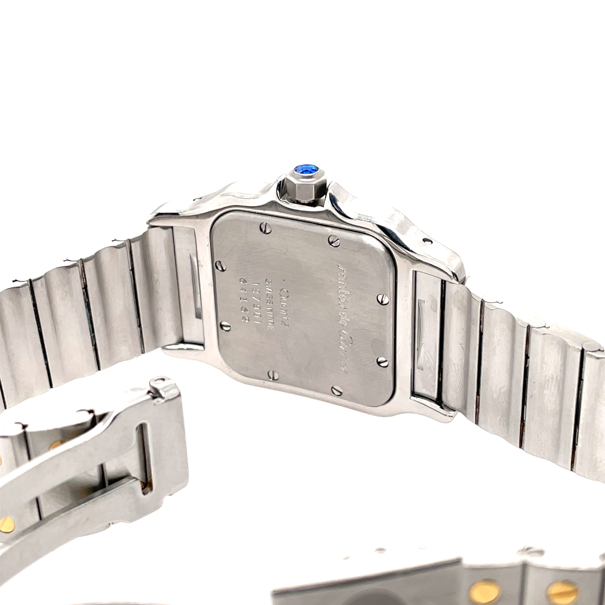 Cartier Santos Galbée Stahl/Gold 750, Quarz FULL SET 1994 VINTAGE WATCH - Bild 8