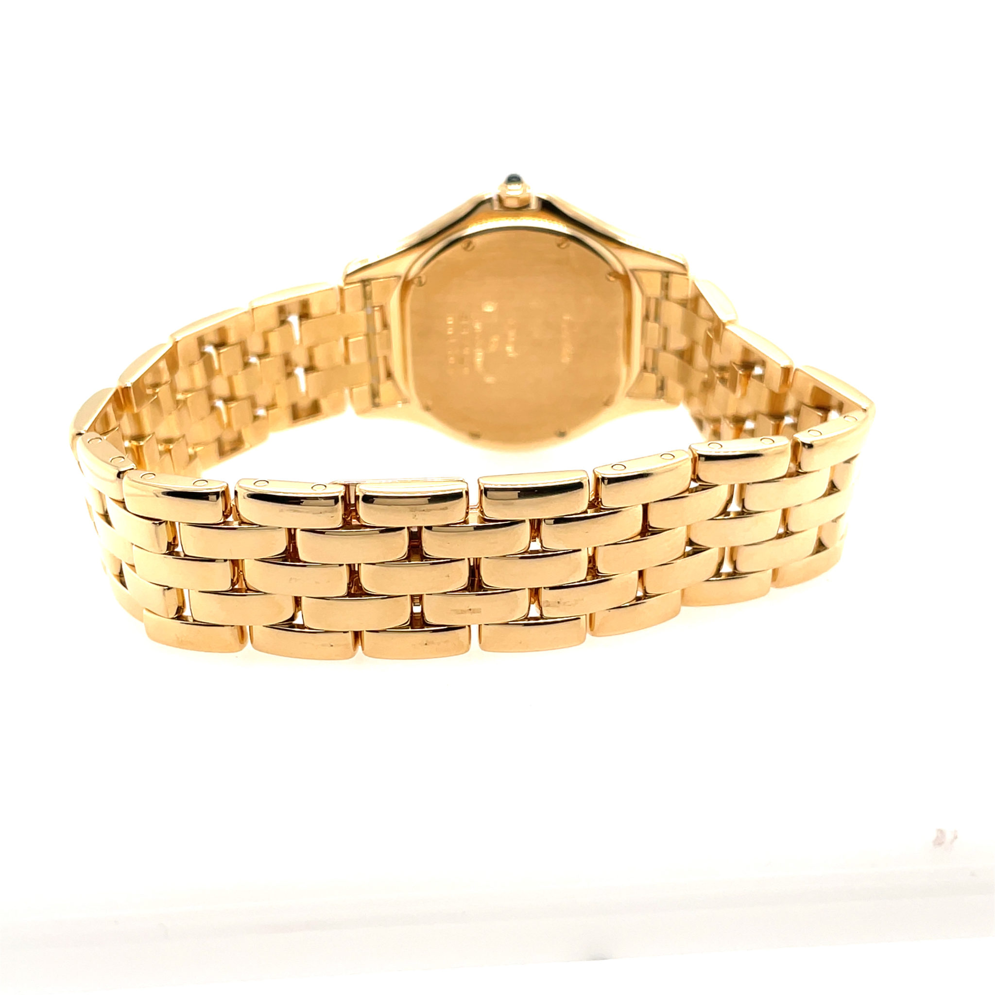 Cartier Cougar Ref. 887920 Gold 18K, Quarz 1994 Full Set almost NOS, ungetragen - Bild 9
