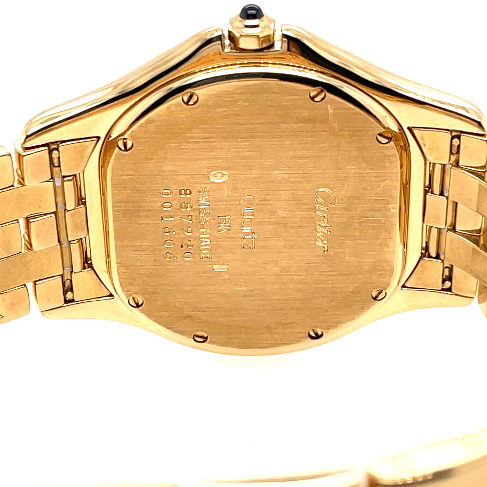 Cartier Cougar Ref. 887920 Gold 18K, Quarz 1994 Full Set almost NOS, ungetragen - Bild 10