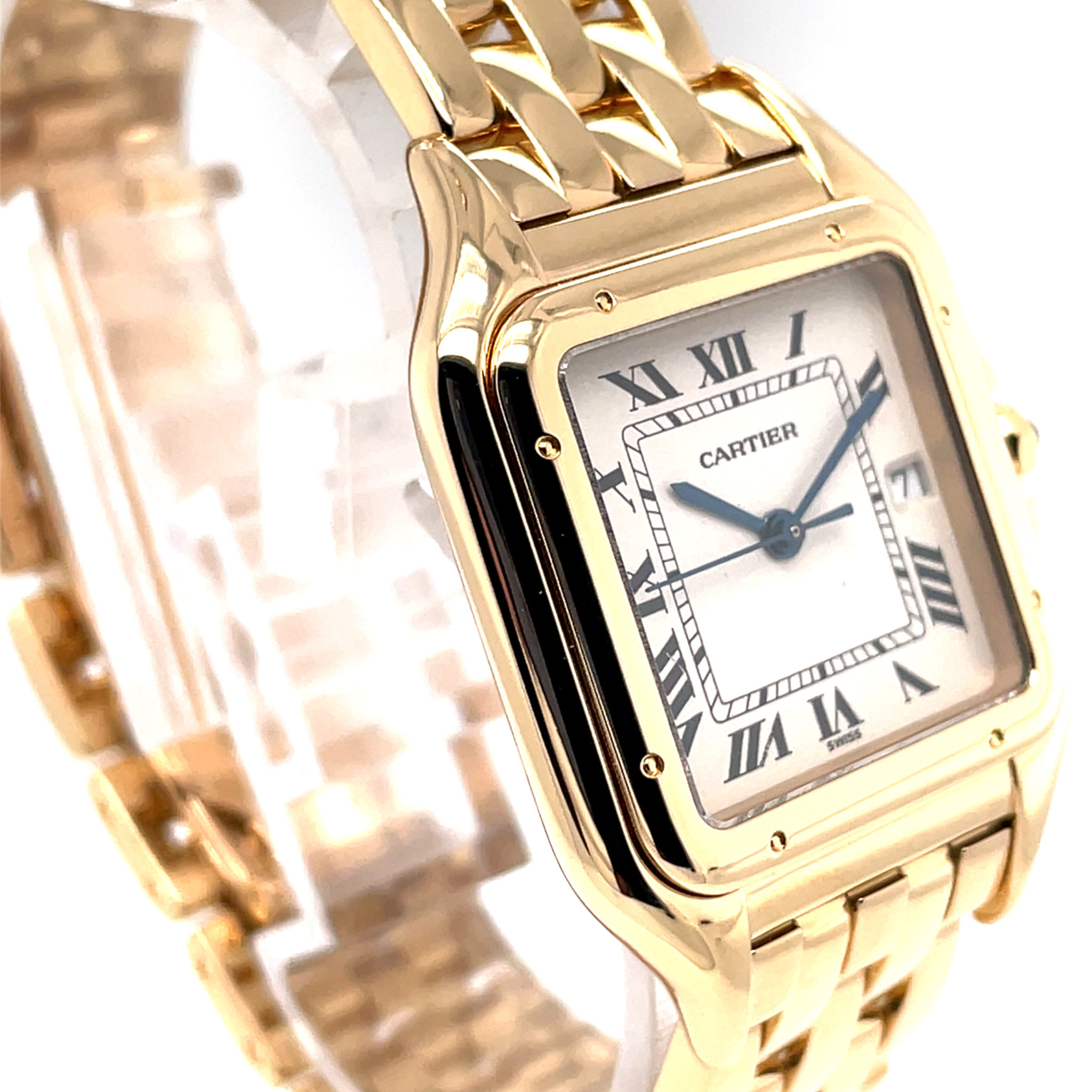 Cartier Panthere Ref 887968 Gold 750 28mm, ungetragen, FULL SET VINTAGE 1994 NOS - Bild 9