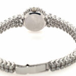 Longines Ladys Cocktail Watch 18K white gold, Diamonds 5ct. TW/vs NOS 1950-1960s ungetragen - Bild 5 Vorschau
