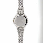 Longines Ladys Cocktail Watch 18K white gold, Diamonds 5ct. TW/vs NOS 1950-1960s ungetragen - Bild 6 Vorschau