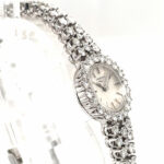 Longines Ladys Cocktail Watch 18K white gold, Diamonds 5ct. TW/vs NOS 1950-1960s ungetragen - Bild 8 Vorschau