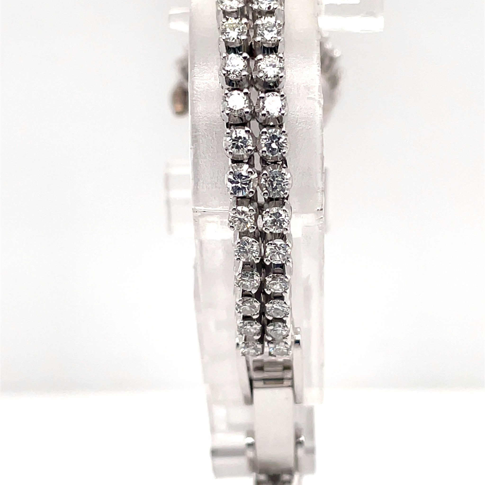 Longines Ladys Cocktail Watch 18K white gold, Diamonds 5ct. TW/vs NOS 1950-1960s ungetragen - Bild 11