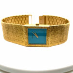 Piaget Ref. 9133A6 18K Gold Turquoise Dial Ca. 9P manual wind VINTAGE WATCH 1980s - Bild 5 Vorschau
