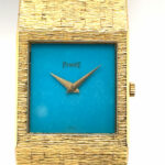 Piaget Ref. 9133A6 18K Gold Turquoise Dial Ca. 9P manual wind VINTAGE WATCH 1980s - Bild 4 Vorschau