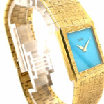 Piaget Ref. 9133A6 18K Gold Turquoise Dial Ca. 9P manual wind VINTAGE WATCH 1980s - Bild 3 Vorschau