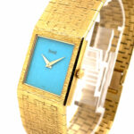 Piaget Ref. 9133A6 18K Gold Turquoise Dial Ca. 9P manual wind VINTAGE WATCH 1980s - Bild 2 Vorschau