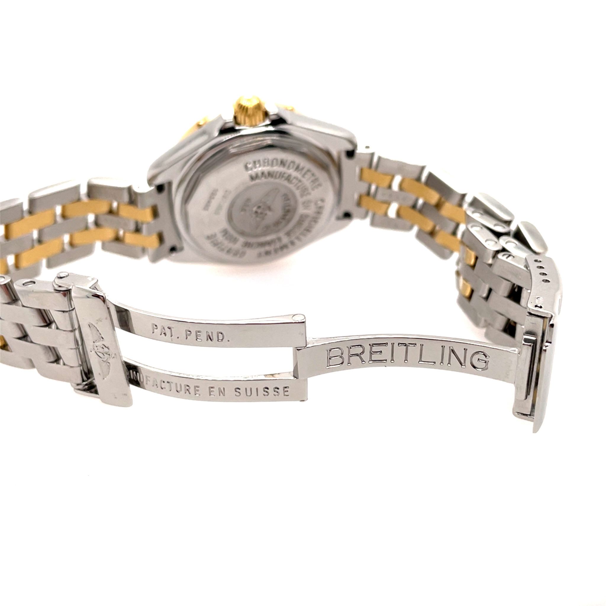 Breitling Lady B-Class Ref. D67365 Stahl/Gold 750 Chronometre Pilotband bicolor +Papiere - Bild 8