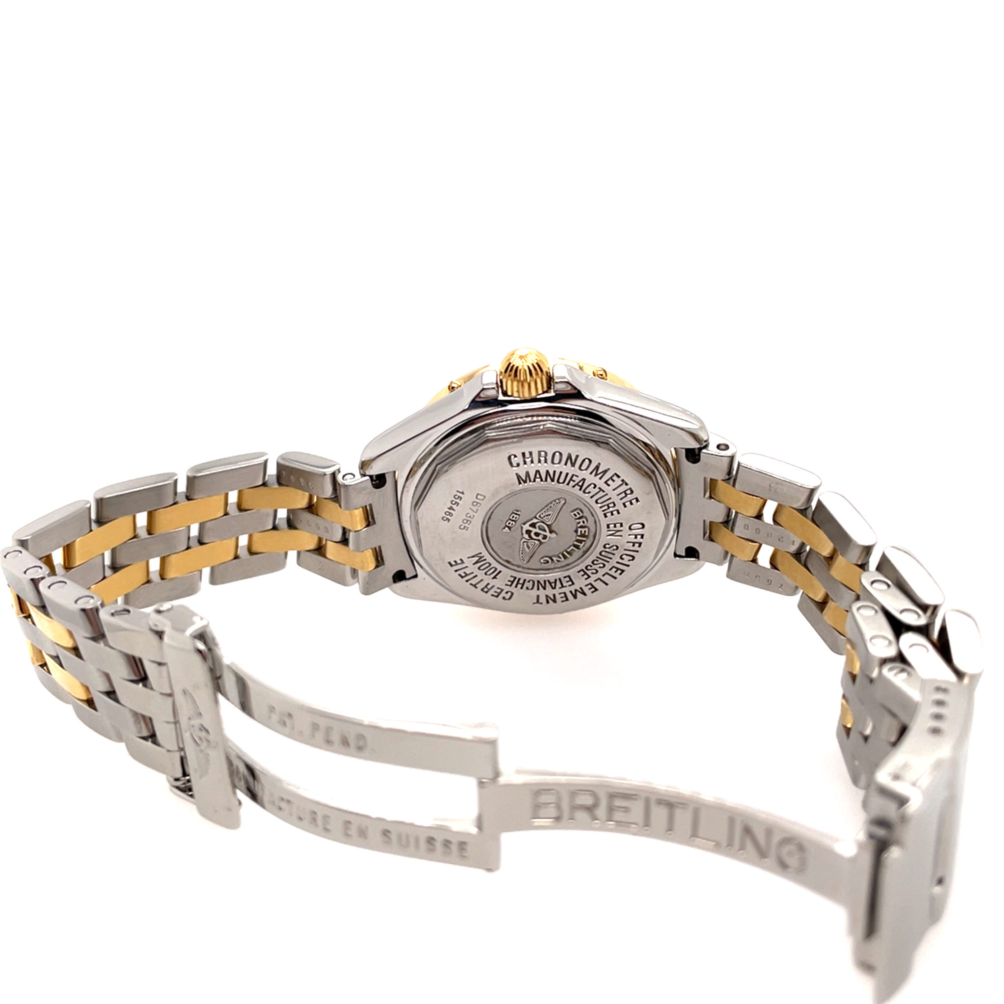 Breitling Lady B-Class Ref. D67365 Stahl/Gold 750 Chronometre Pilotband bicolor +Papiere - Bild 9