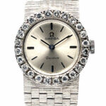 Omega Cocktail Watch 750 White gold Cal. 484 Full Serviced 1950 VINTAGE Watch Vorschau