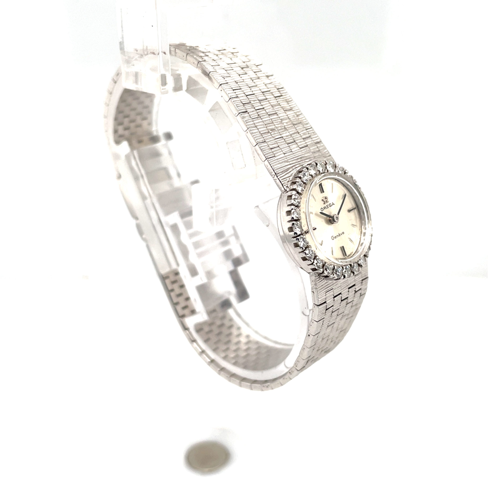 Omega Cocktail Watch 750 White gold Cal. 484 Full Serviced 1950 VINTAGE Watch - Bild 6