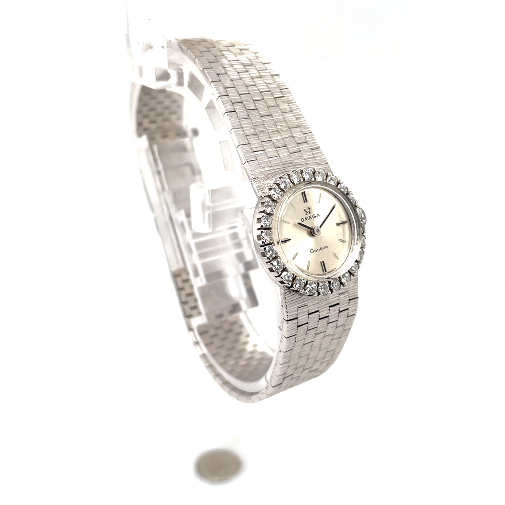 Omega Cocktail Watch 750 White gold Cal. 484 Full Serviced 1950 VINTAGE Watch - Bild 10