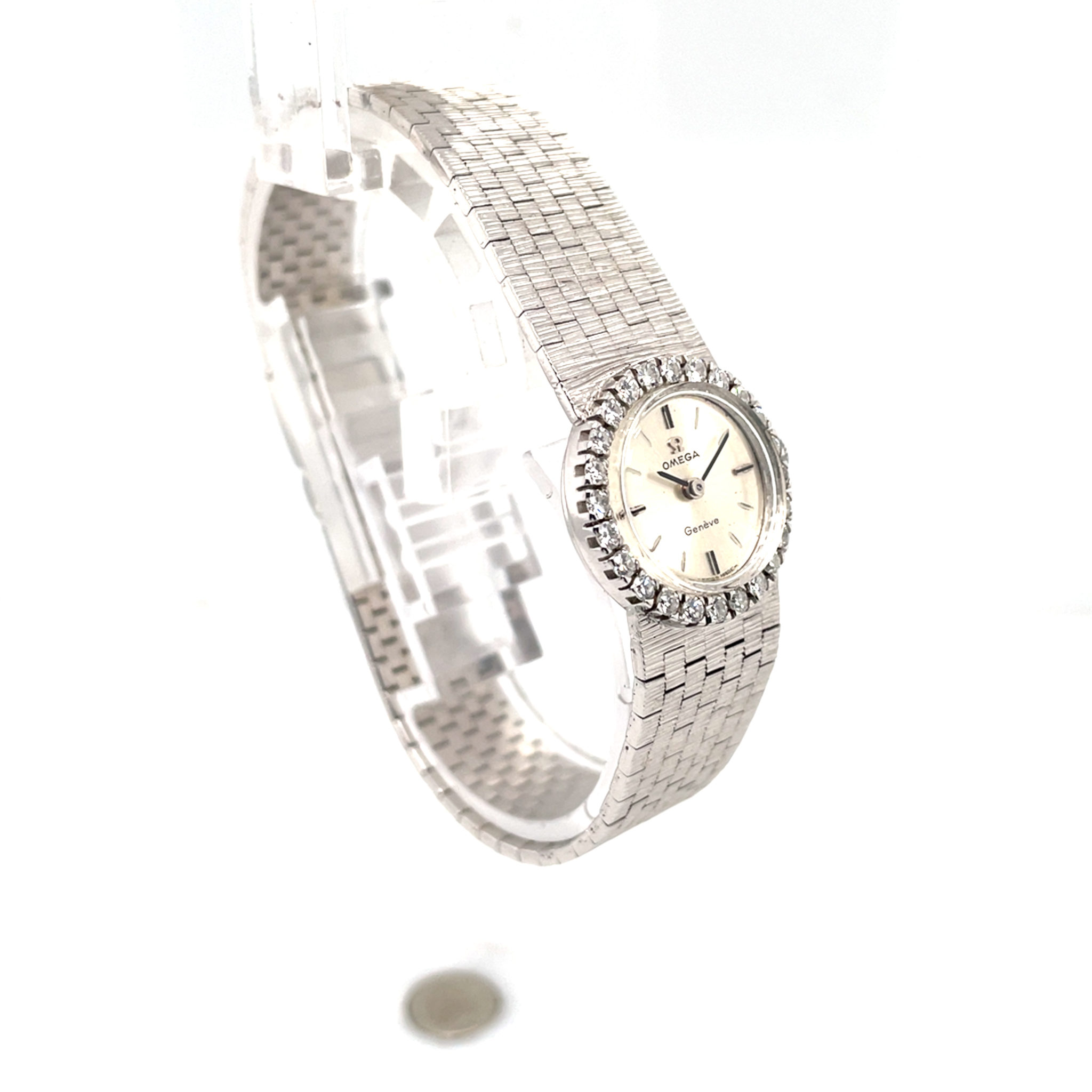 Omega Cocktail Watch 750 White gold Cal. 484 Full Serviced 1950 VINTAGE Watch - Bild 11