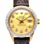 Rolex Lady-Datejust 6917 GG750 26mm 1981 Diamond Bezel mit Box Vorschau