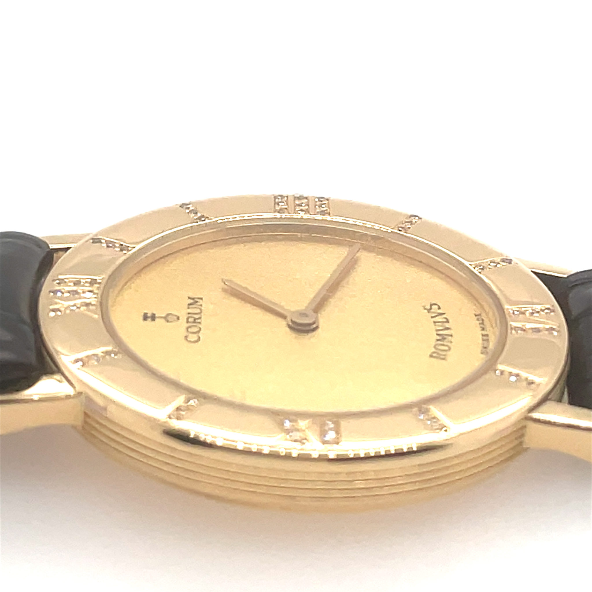 Corum Romvlvs Ref. 50.211.65 750GG 26,5mm Diamanten ca. 1990 VINTAGE - Bild 5