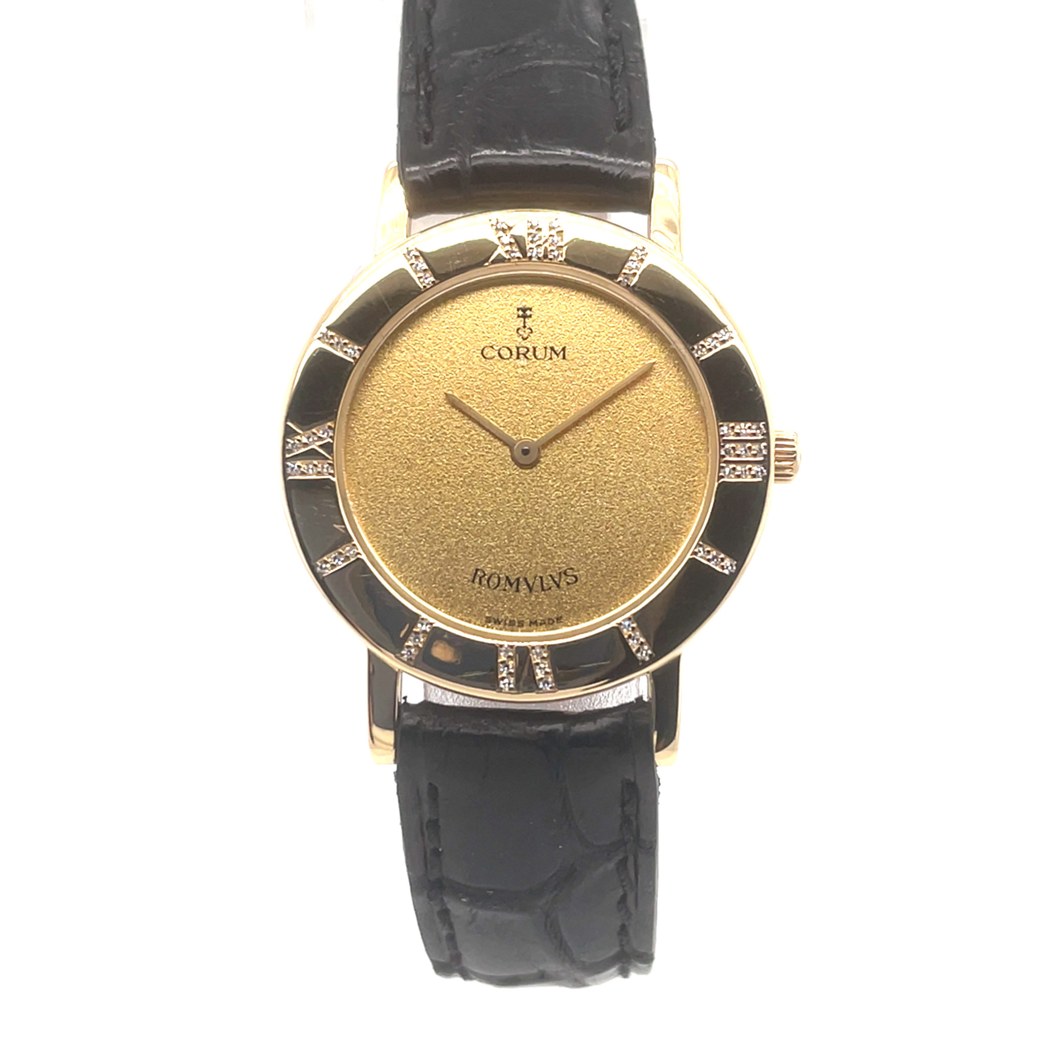 Corum Romvlvs Ref. 50.211.65 750GG 26,5mm Diamanten ca. 1990 VINTAGE - Bild 11