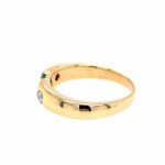 Smaragd Ring Gr. 62 ca. 0,30 ct Diamanten Gelbgold 750/ 18K - Bild 2 Vorschau