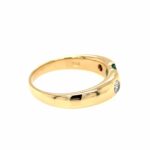 Smaragd Ring Gr. 62 ca. 0,30 ct Diamanten Gelbgold 750/ 18K - Bild 3 Vorschau