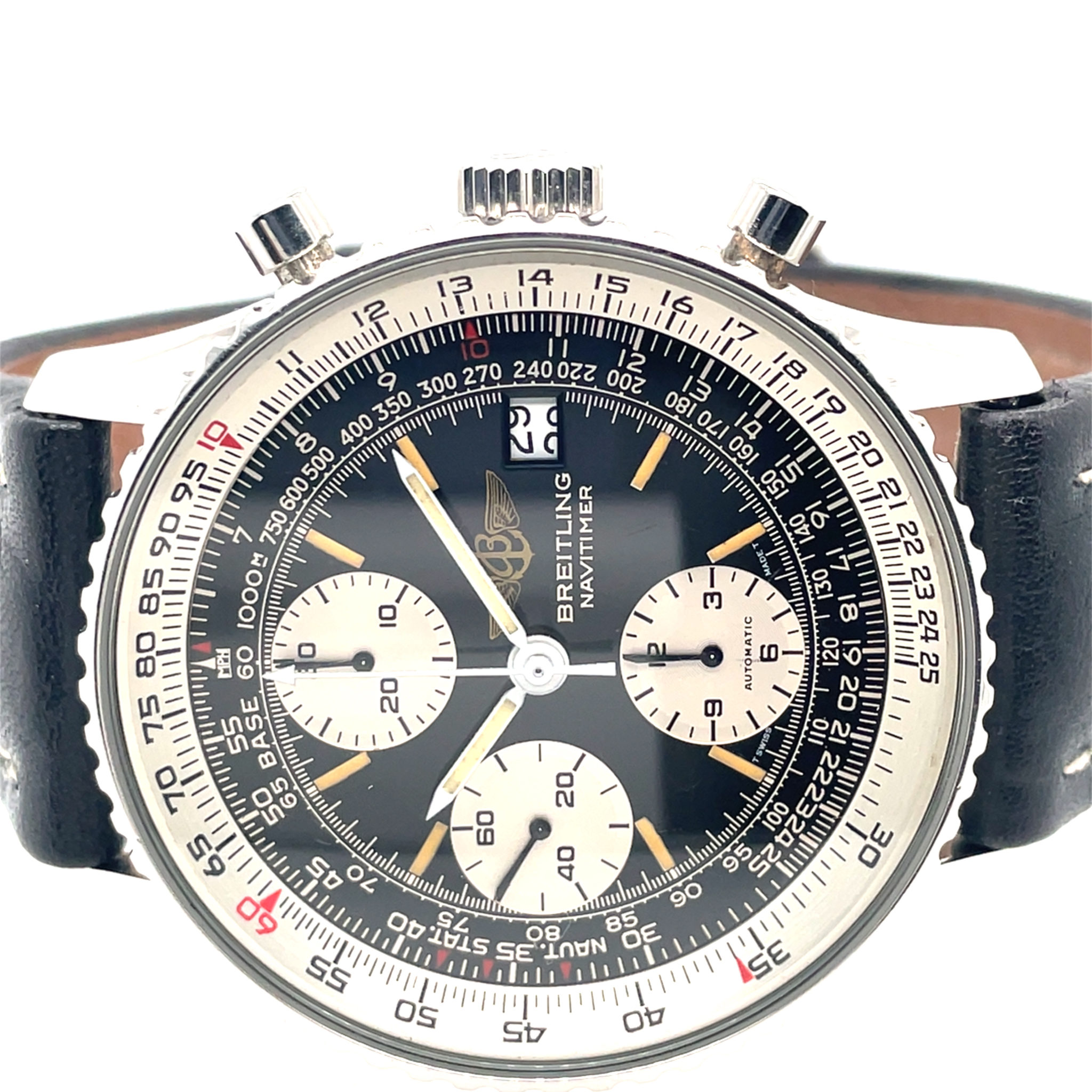 Breitling Old Navitimer Ref. 81610 Stahl ca. 1990s Vintage Chronograph - Bild 2