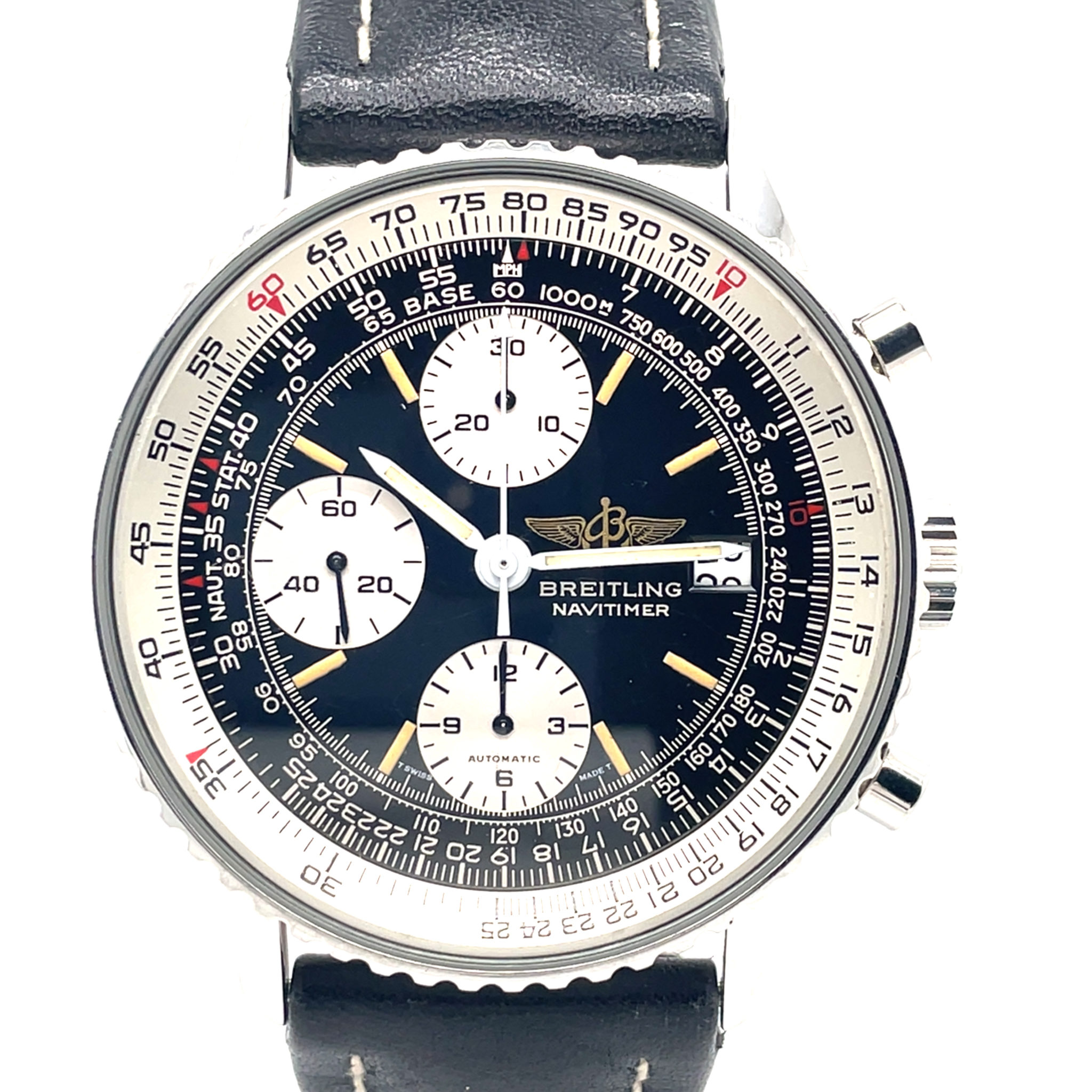 Breitling Old Navitimer Ref. 81610 Stahl ca. 1990s Vintage Chronograph - Bild 4