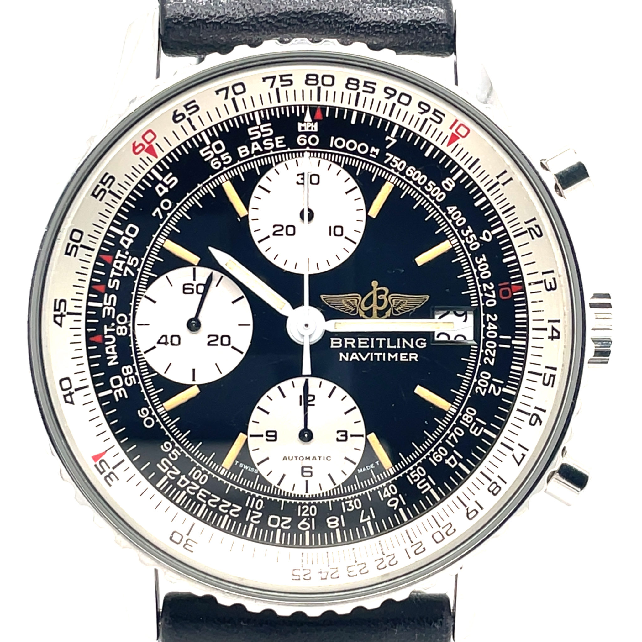 Breitling Old Navitimer Ref. 81610 Stahl ca. 1990s Vintage Chronograph - Bild 5