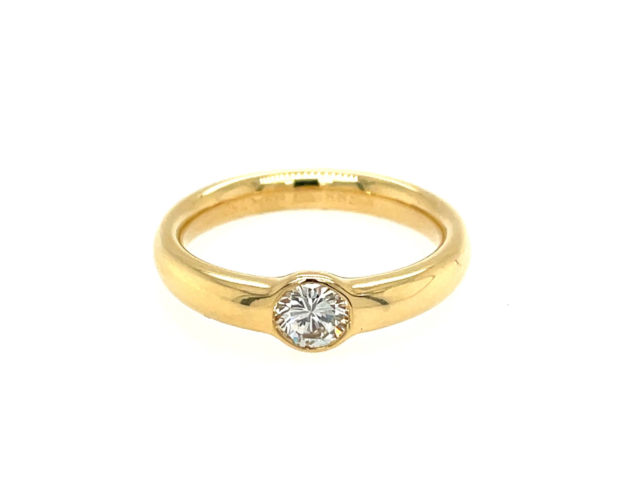 Niessing Solitärring Gr. 56 mit ca. 0,40 ct Diamant Gelbgold 750/ 18K