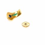 Saphir Ohrstecker ca. 0,46 ct Smaragde Gelbgold 750/ 18K - Bild 7 Vorschau