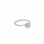 Solitärring Gr. 53 0,51 ct Diamant Weißgold 750/ 18K GIA Zertifikat - Bild 3 Vorschau