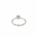Solitärring Gr. 53 0,51 ct Diamant Weißgold 750/ 18K GIA Zertifikat - Bild 4 Vorschau