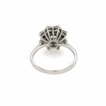Entourage Ring Gr. 50 ca. 1,11 ct Diamanten Weißgold 750/ 18K - Bild 4 Vorschau