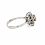 Entourage Ring Gr. 50 ca. 1,11 ct Diamanten Weißgold 750/ 18K - Bild 5 Vorschau