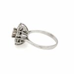 Entourage Ring Gr. 50 ca. 1,11 ct Diamanten Weißgold 750/ 18K - Bild 6 Vorschau