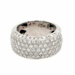 Pavée Ring Gr. 55 ca. 1,50 ct Diamanten Weißgold 800 Vorschau
