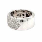 Pavée Ring Gr. 55 ca. 1,50 ct Diamanten Weißgold 800 - Bild 2 Vorschau