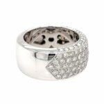 Pavée Ring Gr. 55 ca. 1,50 ct Diamanten Weißgold 800 - Bild 3 Vorschau