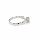 Solitärring Gr. 62 ca. 1,06 ct Diamant in Altschliff Weißgold 14K - Bild 3 Vorschau