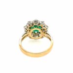 Smaragd 2,46ct Gr.56 ca. 3,0ct Diamanten Bicolor 750/ 18K DSEF Zertifikat - Bild 7 Vorschau