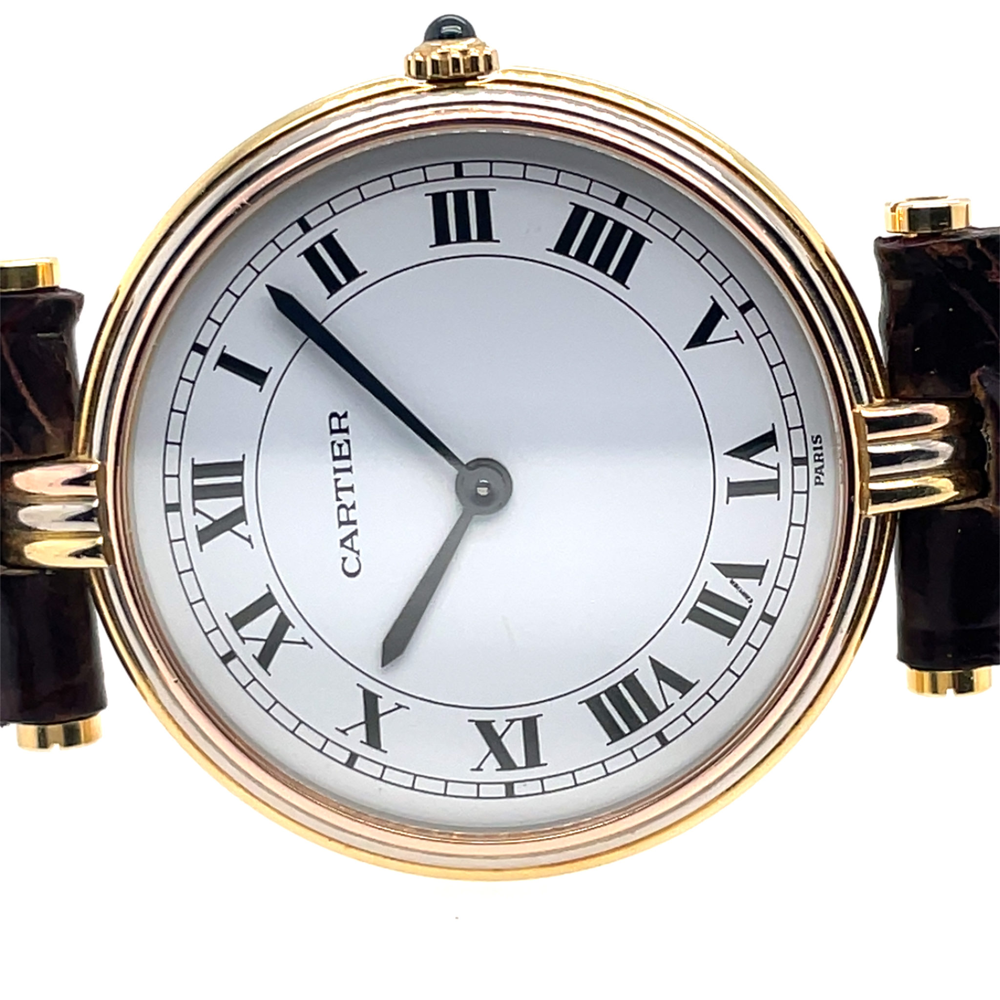 Cartier Vendome Trinity Paris Ref. 8100 18K Gold Vintage Watch Top Condition - Bild 3
