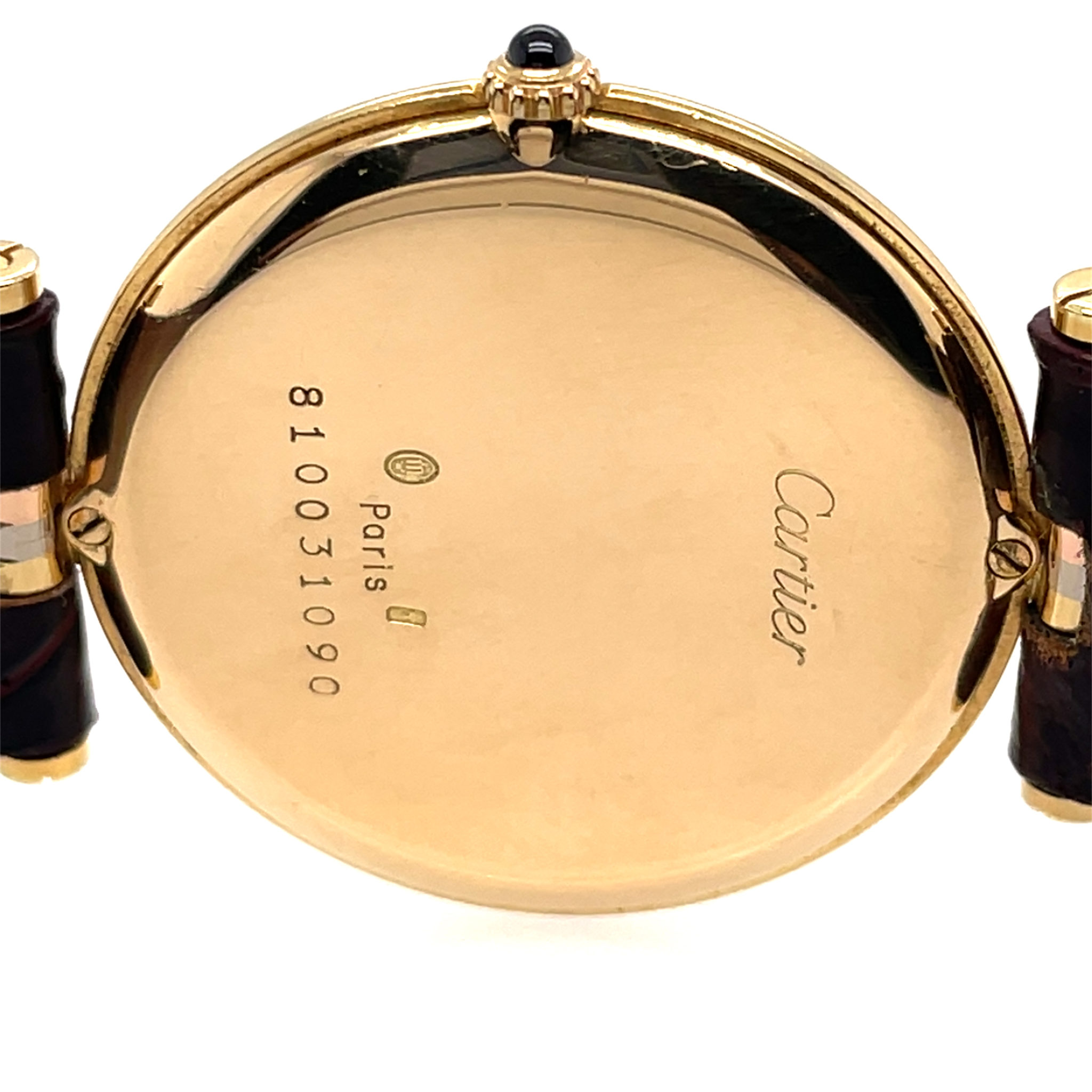 Cartier Vendome Trinity Paris Ref. 8100 18K Gold Vintage Watch Top Condition - Bild 8