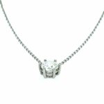 Soliärkette 44 cm 0,77ct Diamant Weißgold 750/ 18K DPL Zertifikat - Bild 2 Vorschau