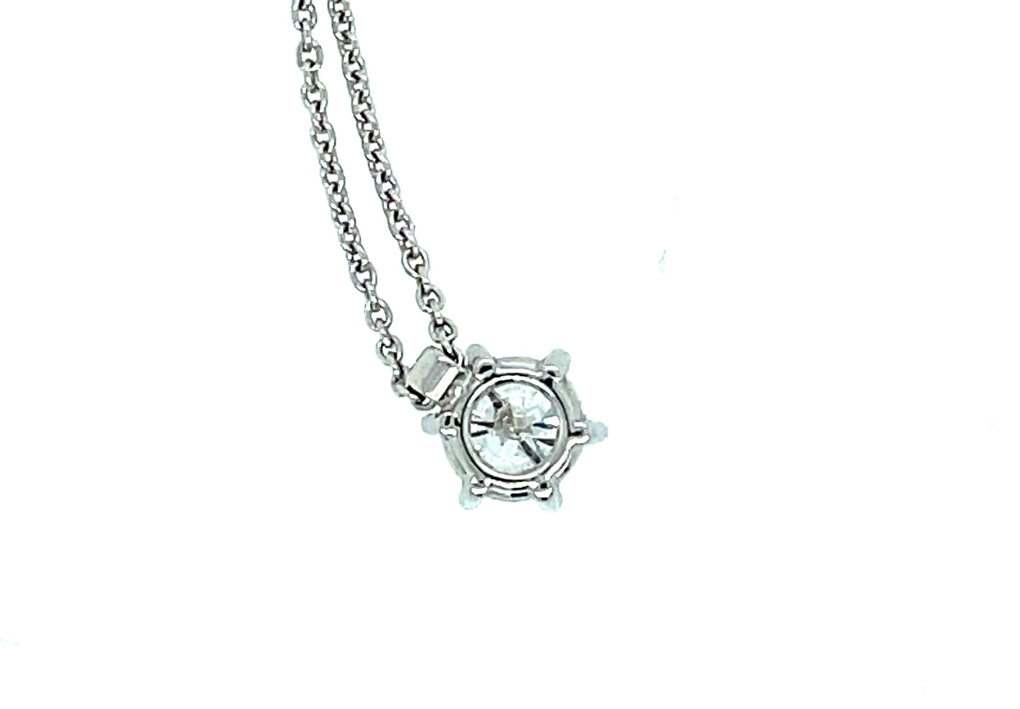 Soliärkette 44 cm 0,77ct Diamant Weißgold 750/ 18K DPL Zertifikat - Bild 3