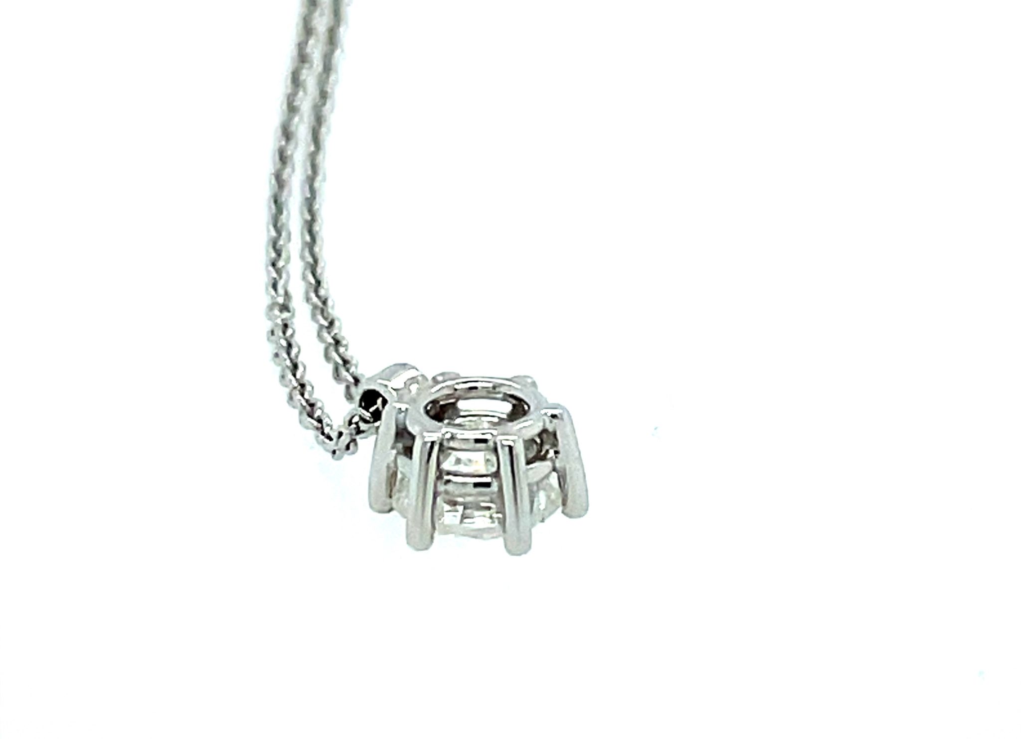 Soliärkette 44 cm 0,77ct Diamant Weißgold 750/ 18K DPL Zertifikat - Bild 4